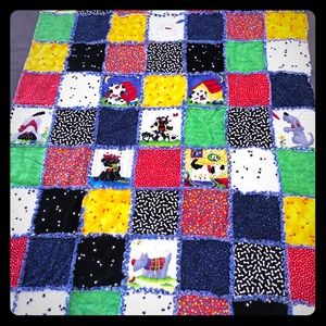 Baby boy quilt Handmade one of a kind